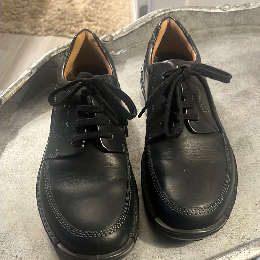 Black Leather Dress Shoes Ecco